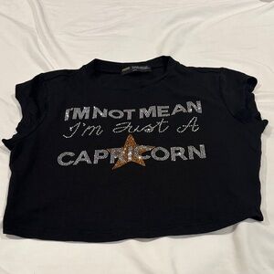 Fifth Sun Black Capricorn Star Tee